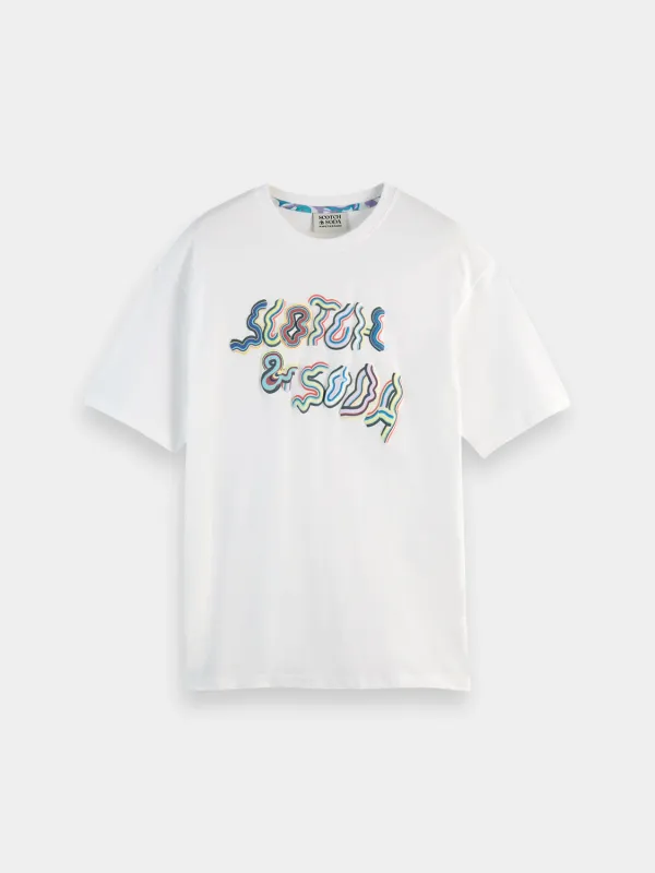 Graphic logo t-shirt sold by Scotch & Soda