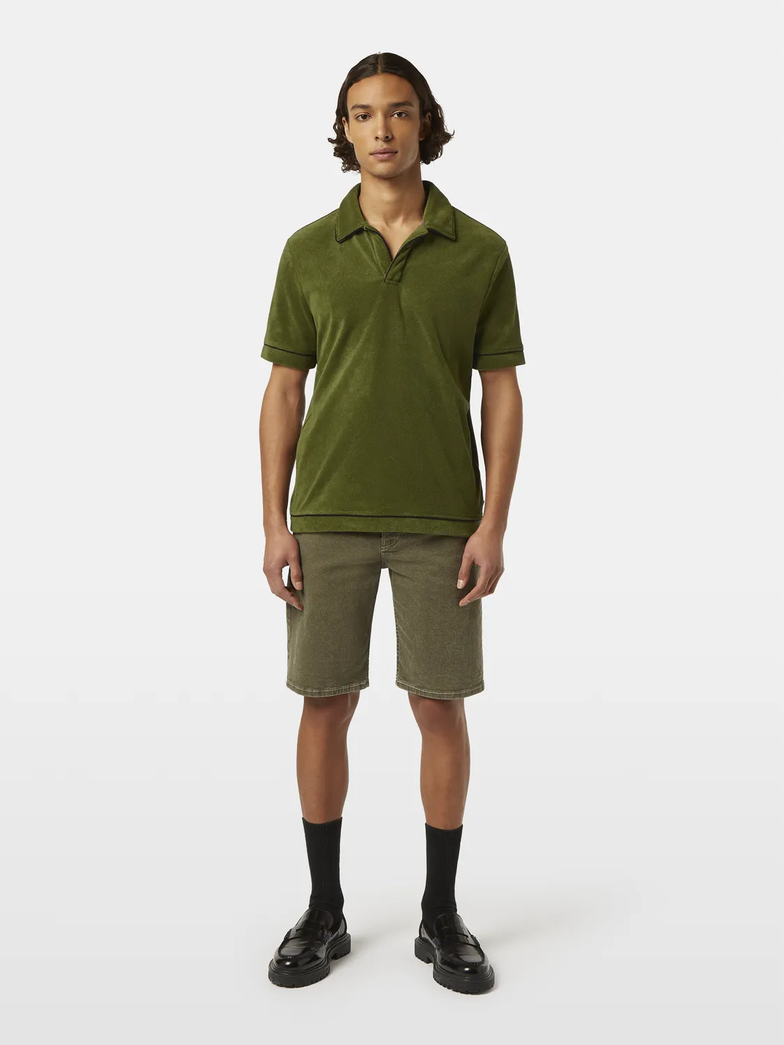 Towelling polo sold by Scotch & Soda product image thumbnail 4