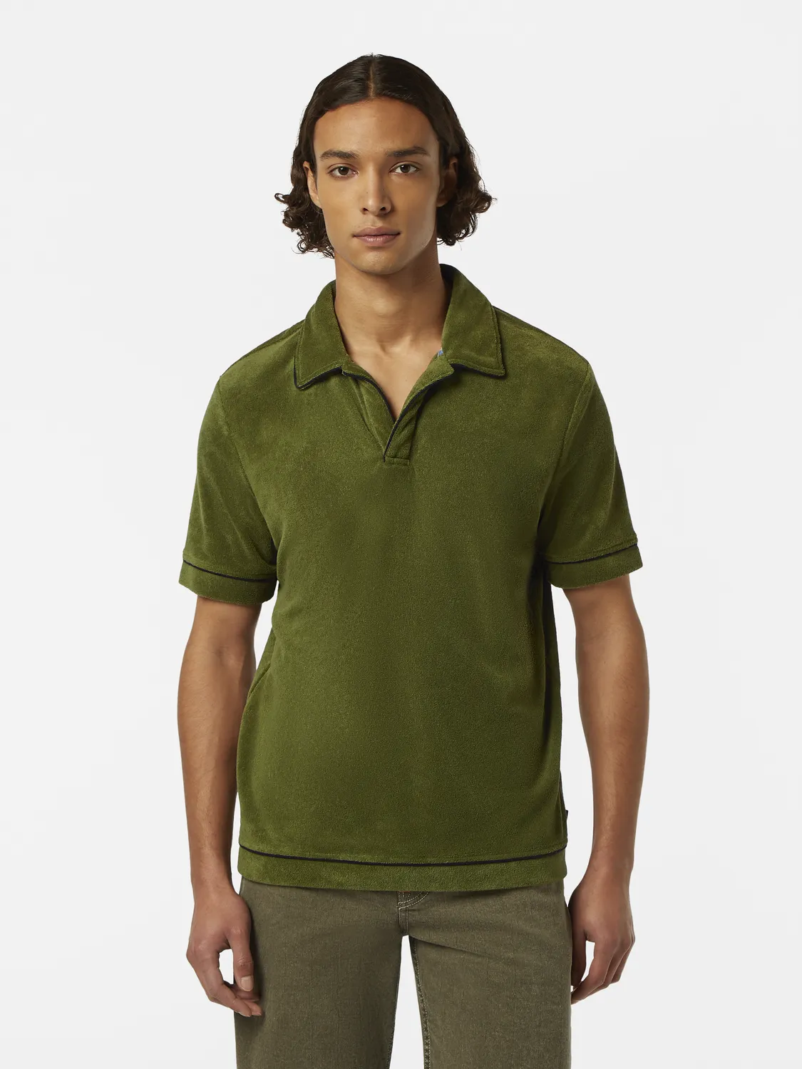 Towelling polo sold by Scotch & Soda product image thumbnail 2