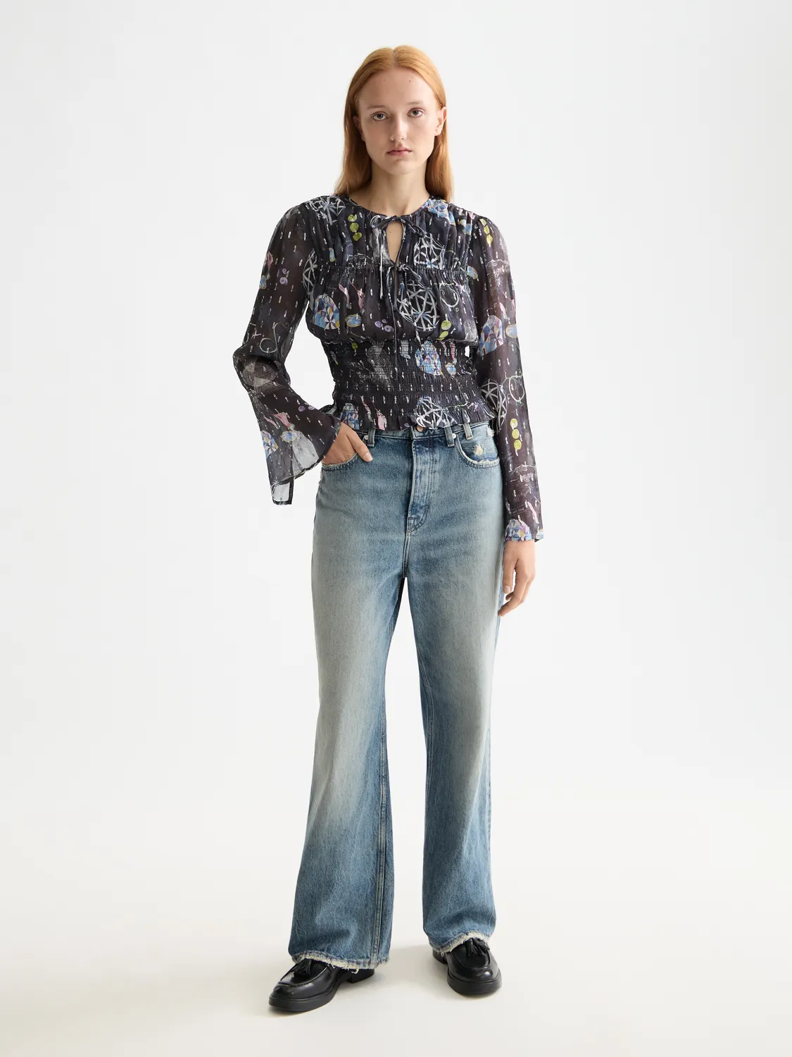 Smocked waist top sold by Scotch & Soda product image thumbnail 4