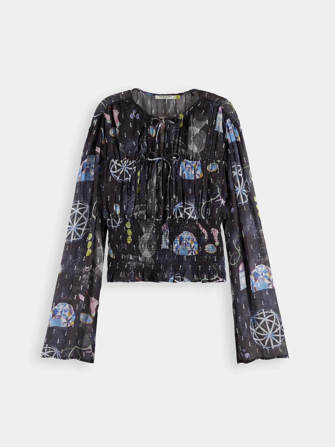 Smocked waist top sold by Scotch & Soda product image thumbnail 2