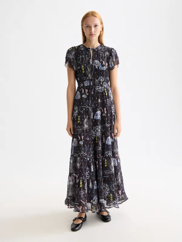 Gathered maxi dress made by Scotch & Soda