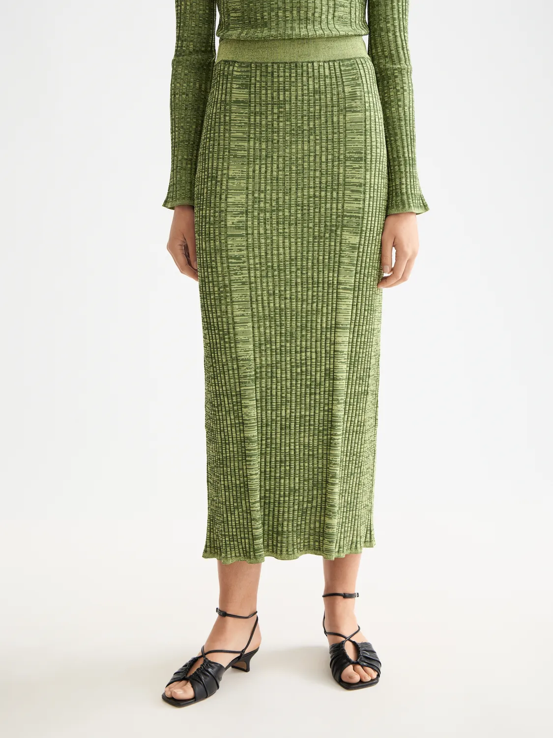 Ribbed knitted maxi skirt sold by Scotch & Soda