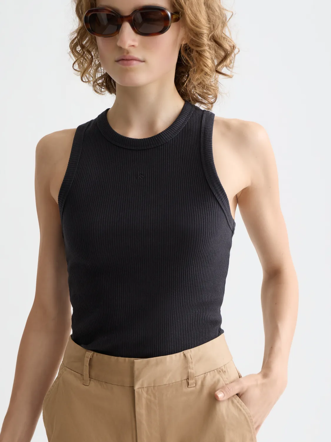 Ribbed racer tank sold by Scotch & Soda product image thumbnail 5