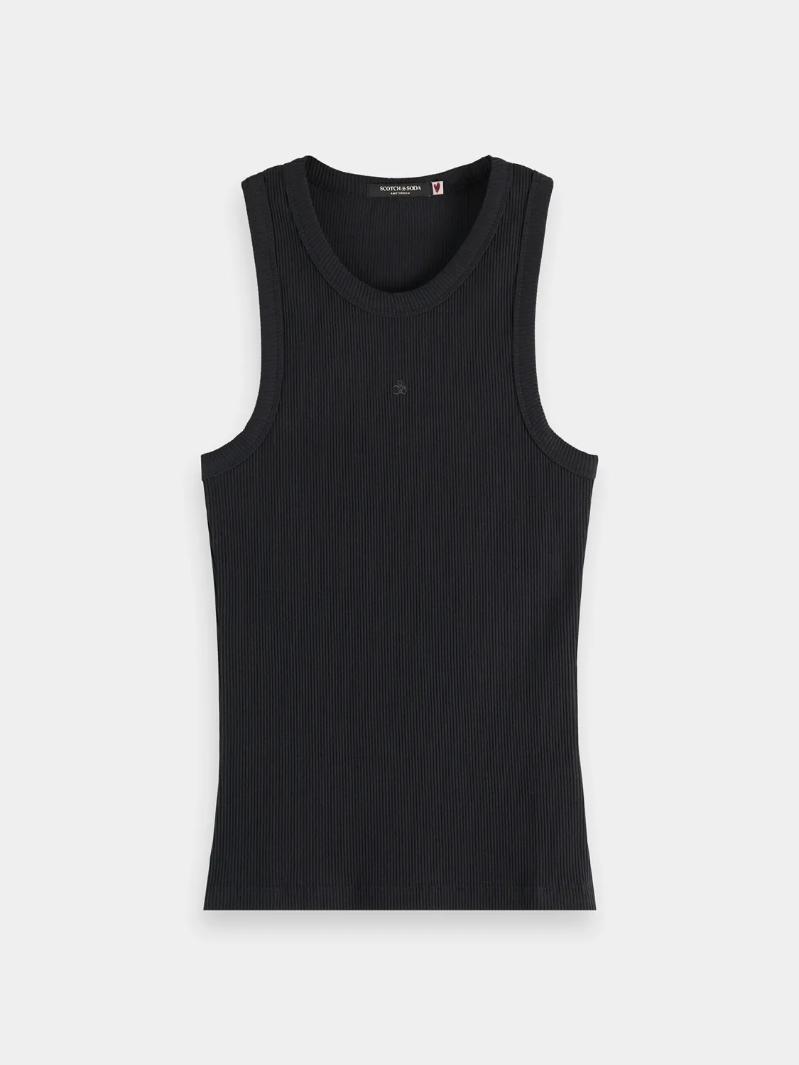 Ribbed racer tank sold by Scotch & Soda product image thumbnail 2