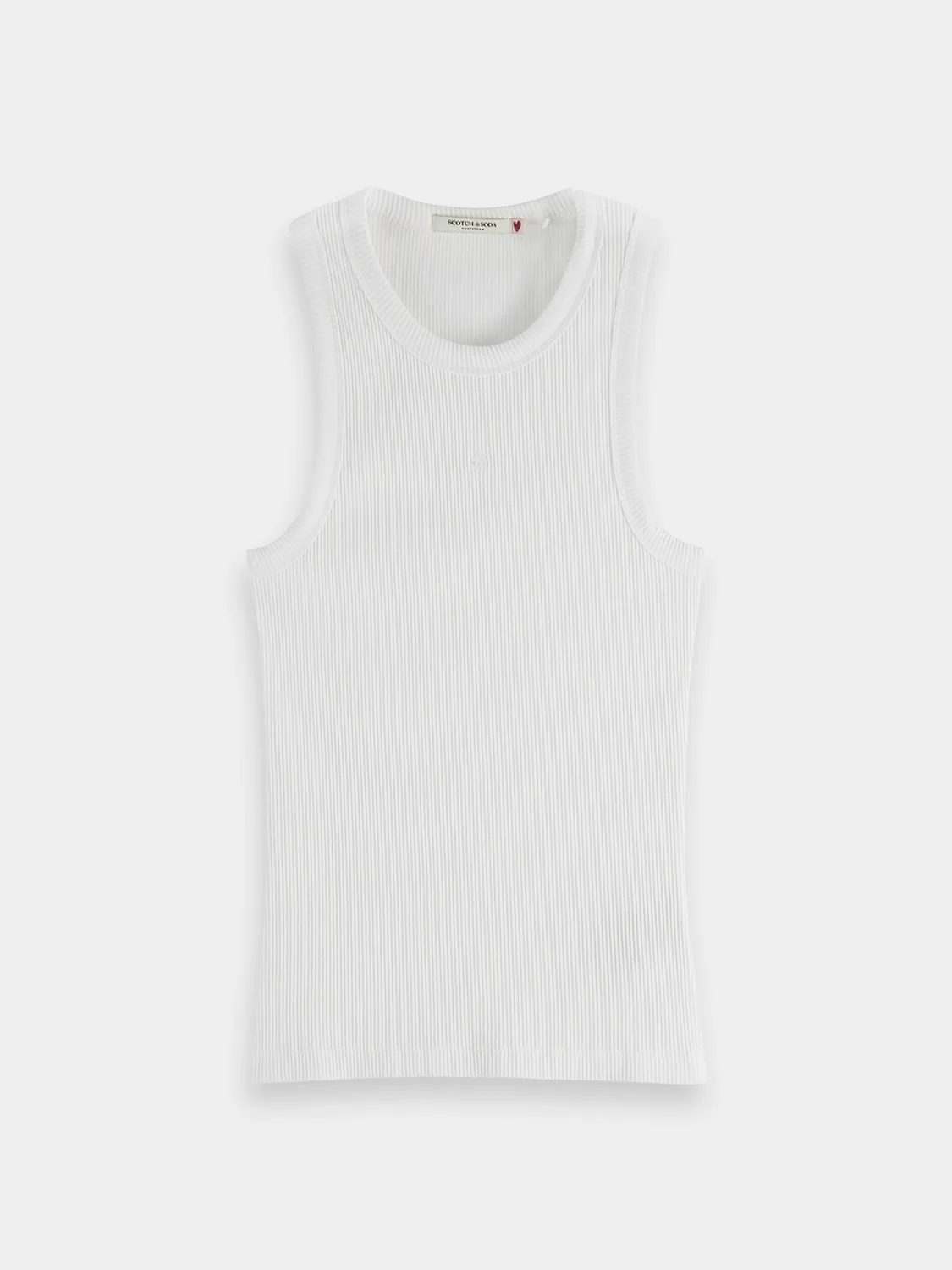 Ribbed racer tank sold by Scotch & Soda product image thumbnail 2
