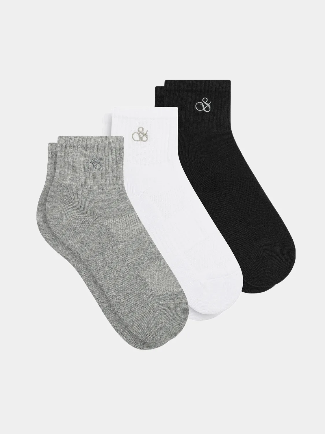 3-pack quarter crew socks sold by Scotch & Soda