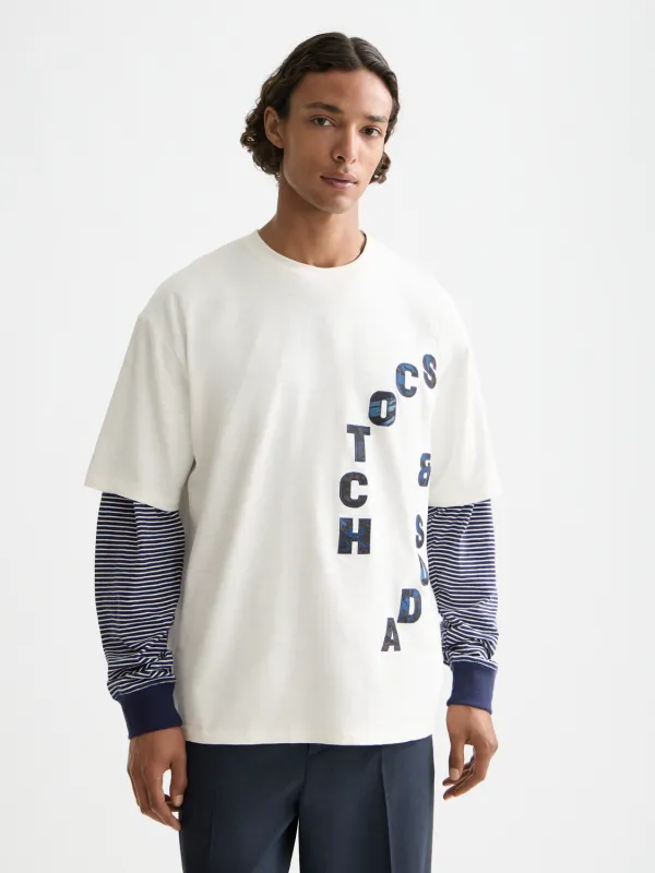 Artwork t-shirt made by Scotch & Soda