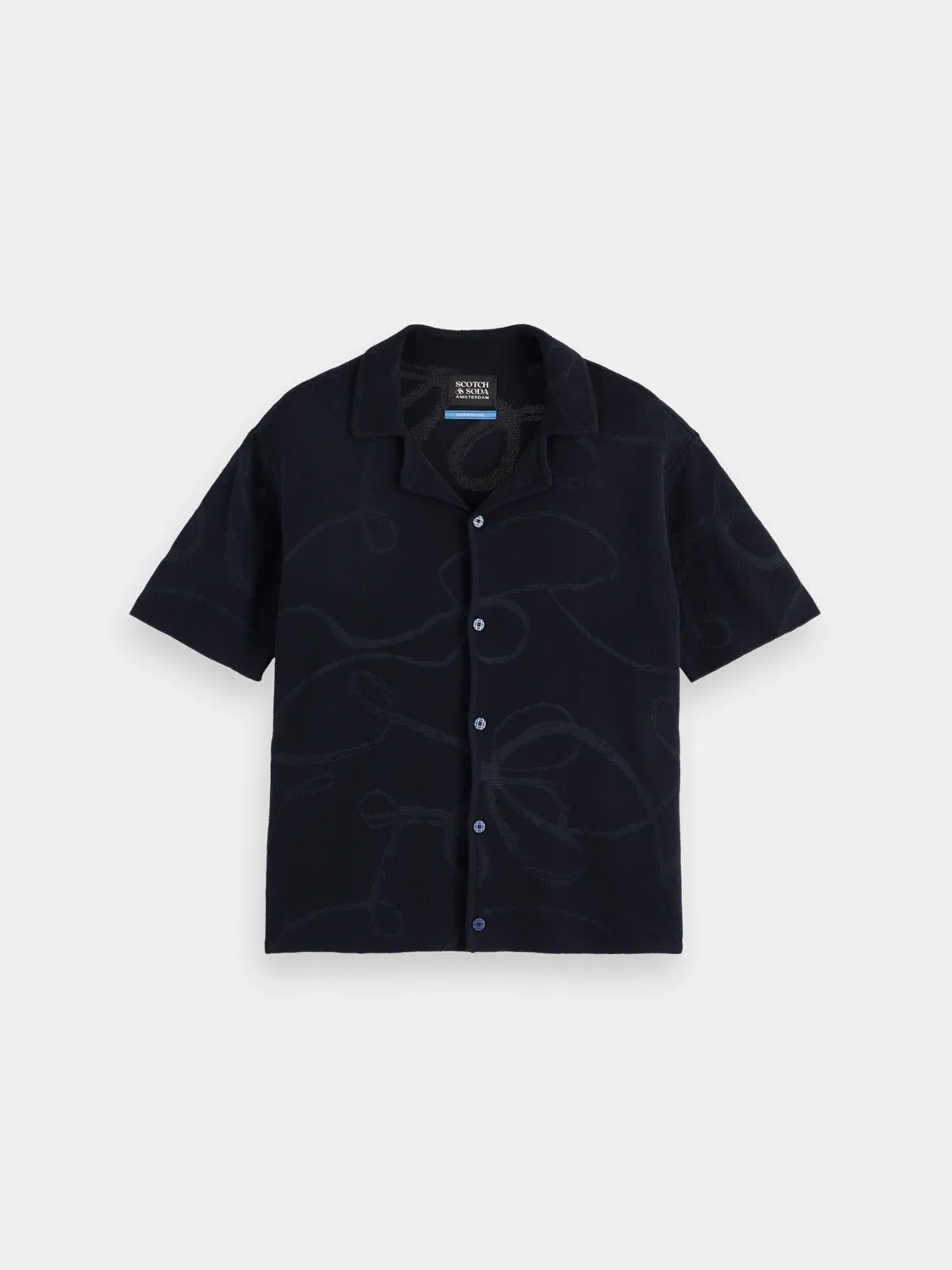 Jacquard short sleeved shirt sold by Scotch & Soda product image thumbnail 2