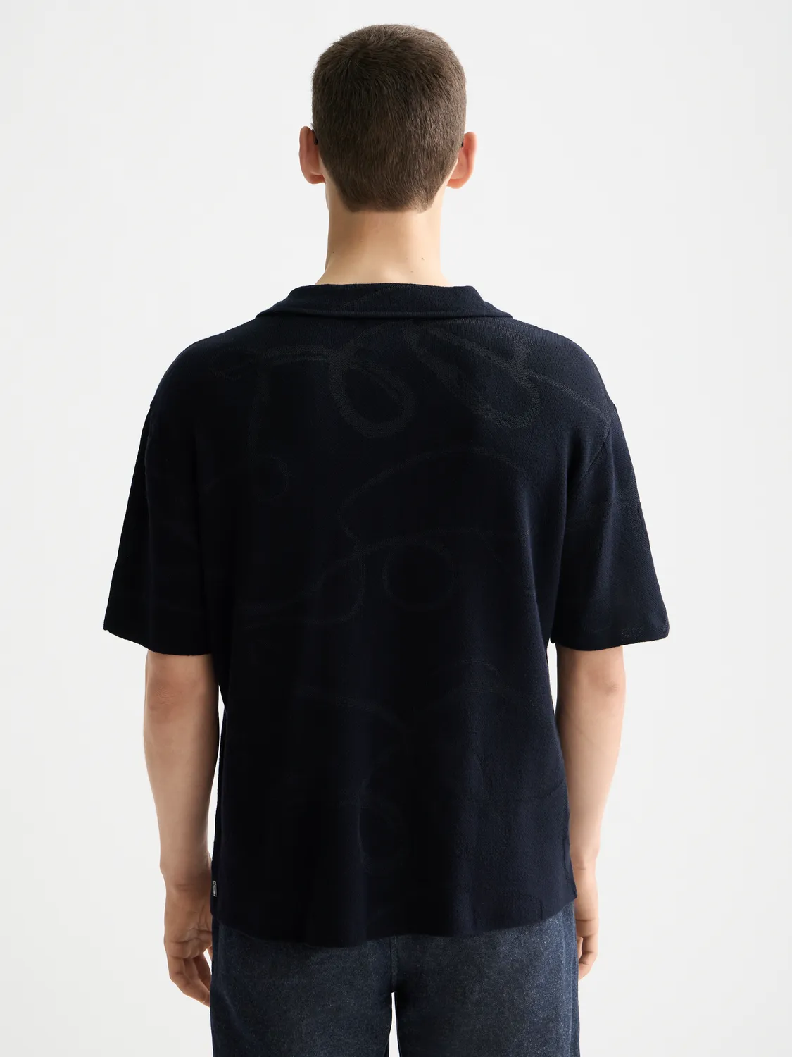 Jacquard short sleeved shirt sold by Scotch & Soda product image thumbnail 3