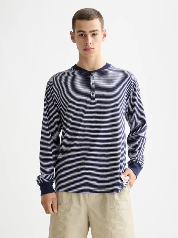 Striped henley shirt sold by Scotch & Soda