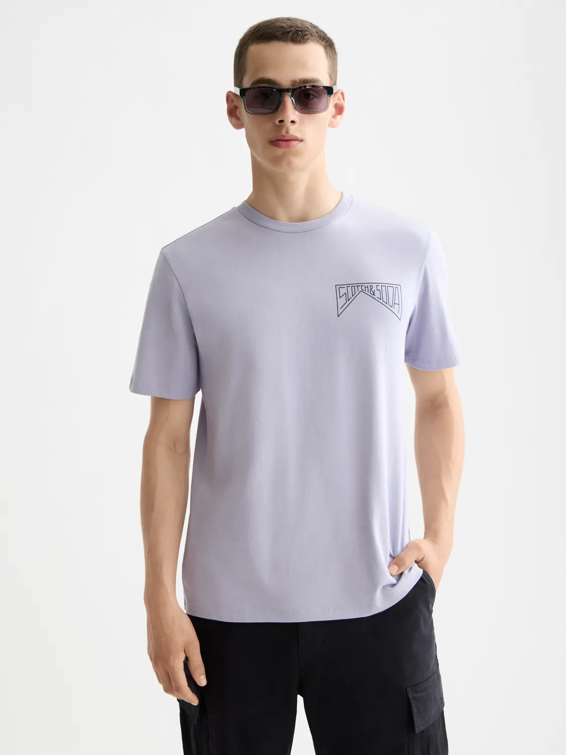 Chest logo t-shirt sold by Scotch & Soda