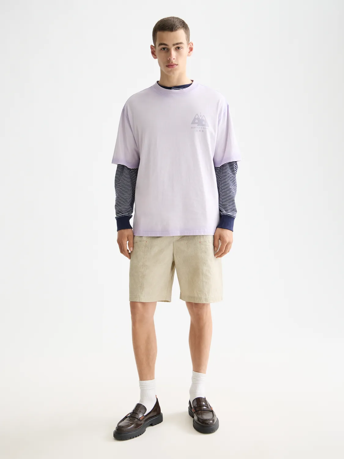 Garment-dyed t-shirt sold by Scotch & Soda product image thumbnail 4