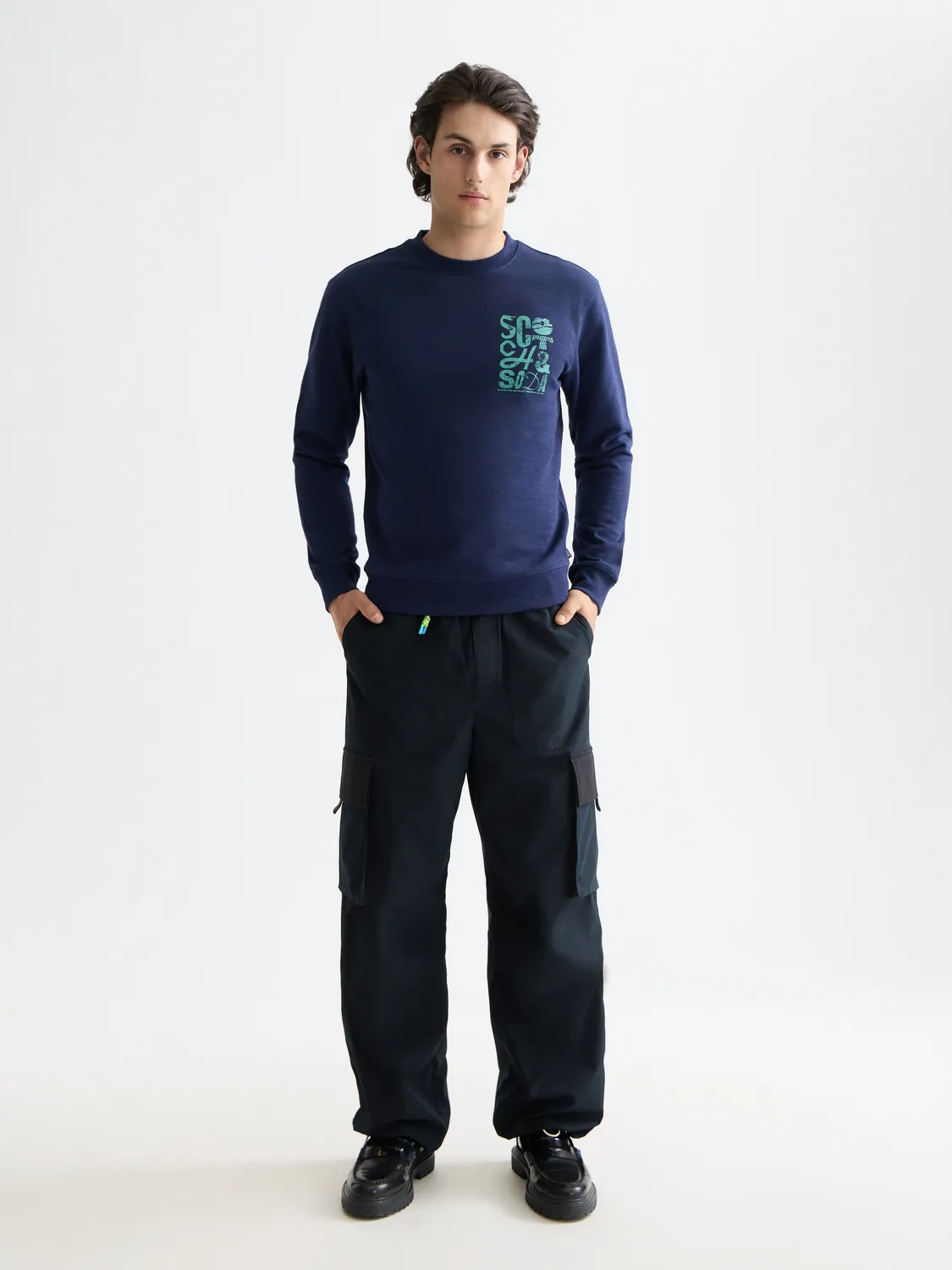 Chest logo sweatshirt sold by Scotch & Soda product image thumbnail 4