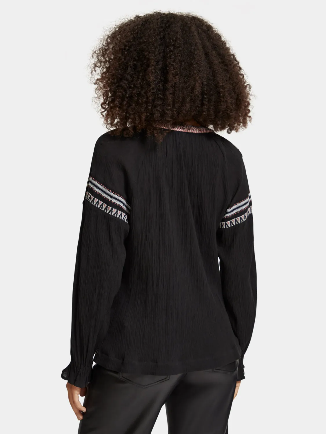 Balloon sleeve blouse sold by Scotch & Soda product image thumbnail 3