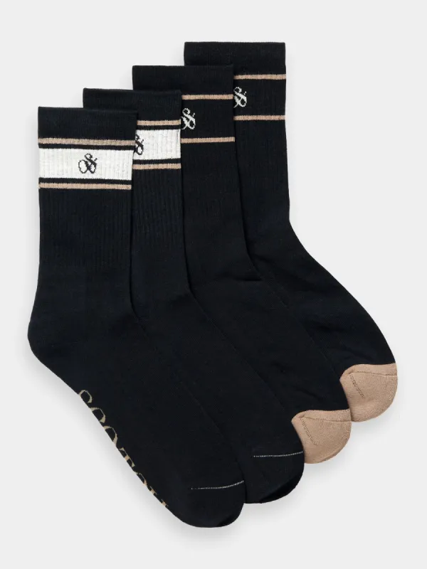Sport stripe crew socks 2 pack sold by Scotch and Soda