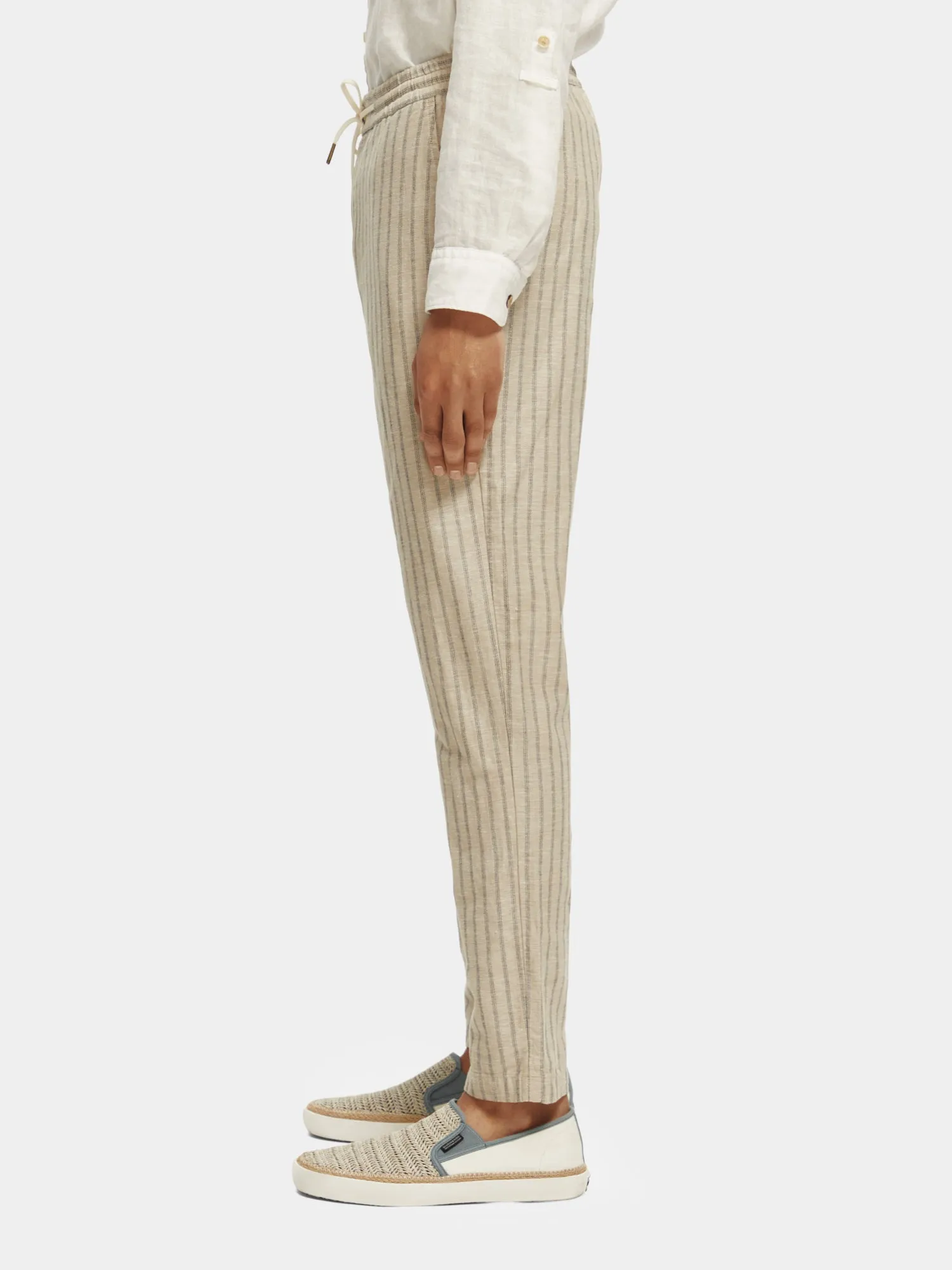 Warren striped linen blend jogger pants sold by Scotch and Soda product image thumbnail 4