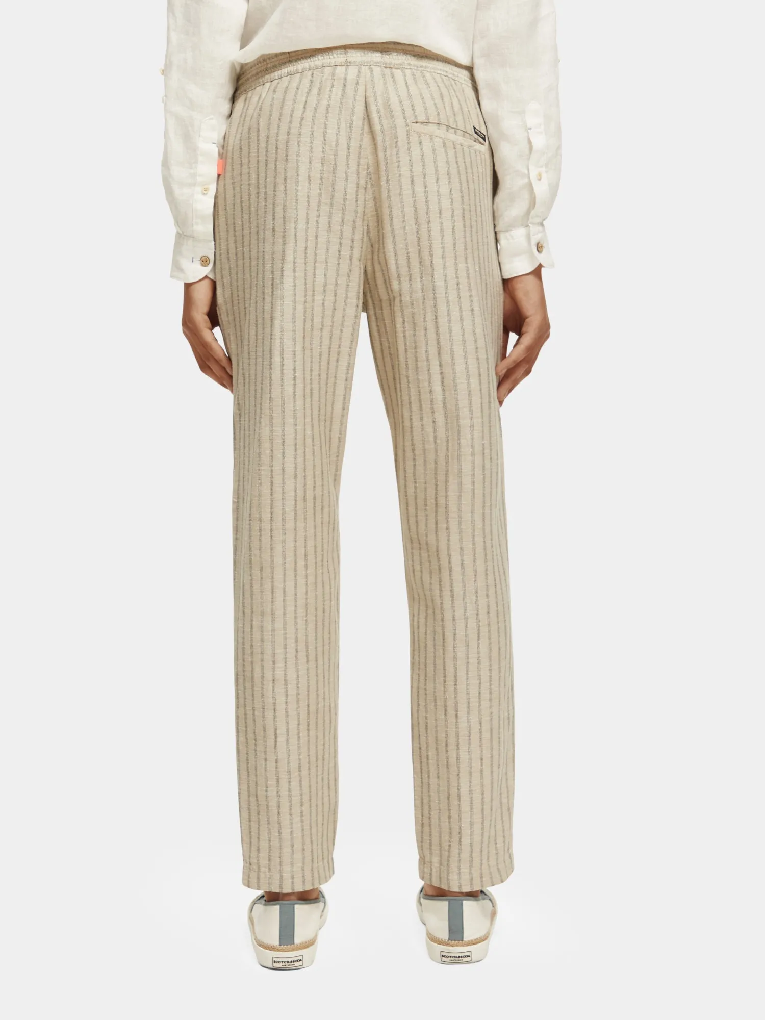Warren striped linen blend jogger pants sold by Scotch and Soda product image thumbnail 3