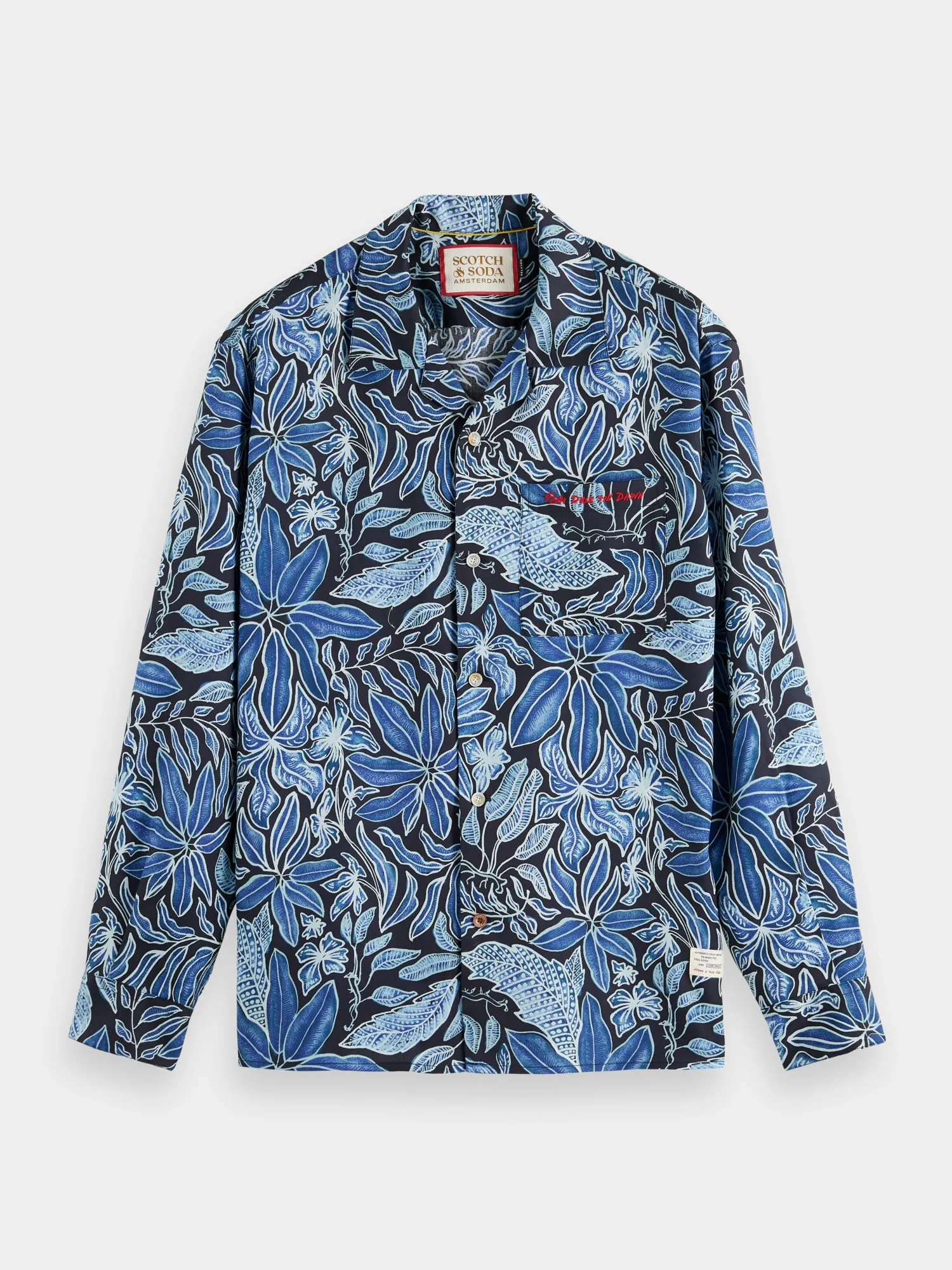 Printed camp shirt sold by Scotch and Soda