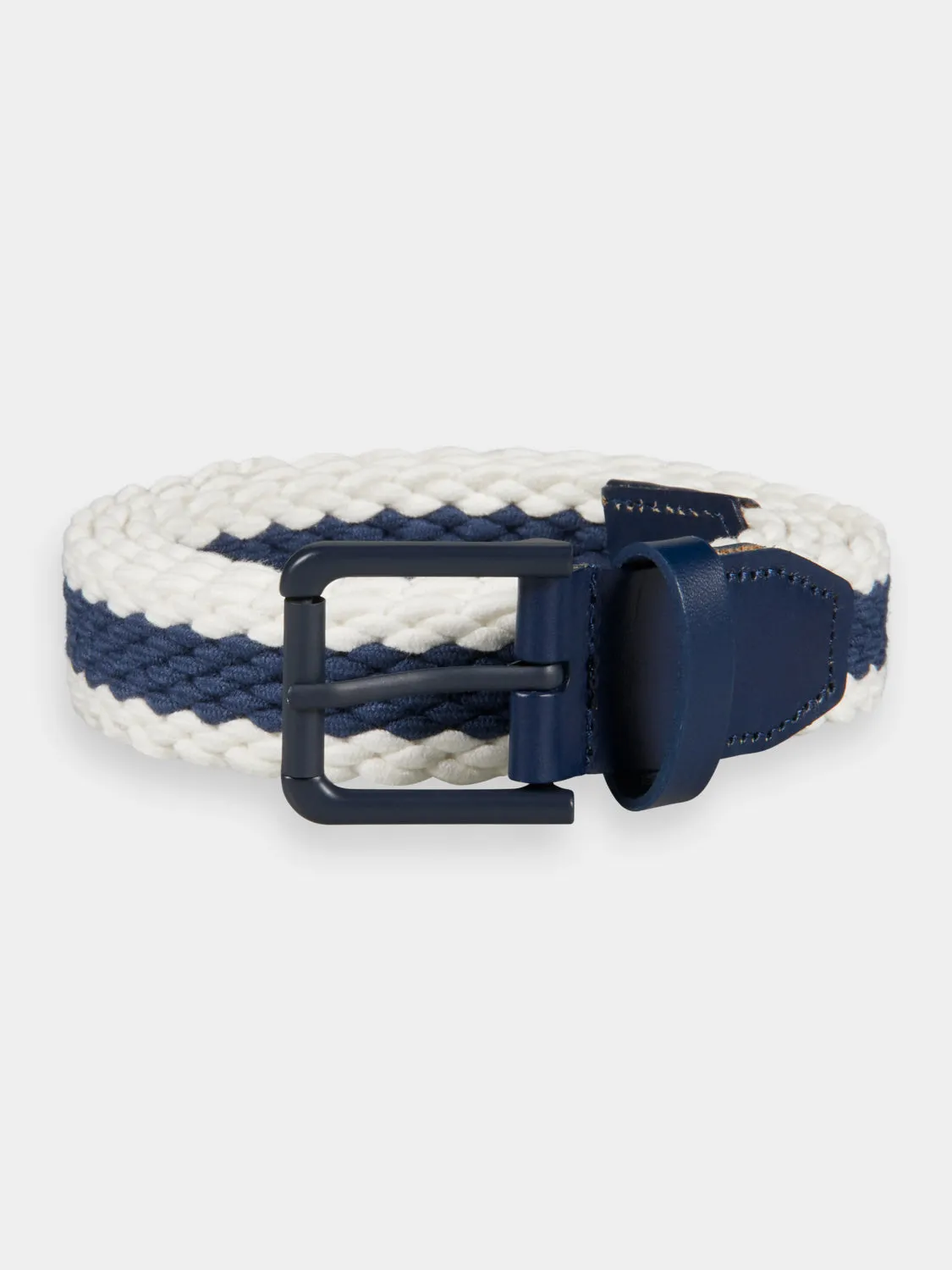 Leather trimmed cord belt sold by Scotch and Soda