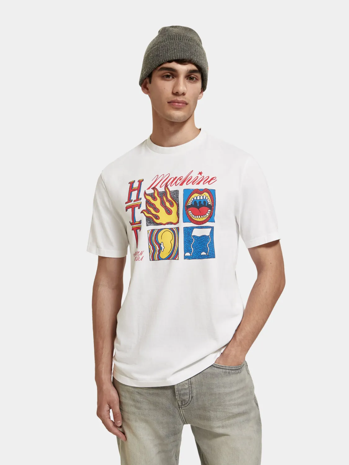 Regular fit artwork t-shirt sold by Scotch and Soda