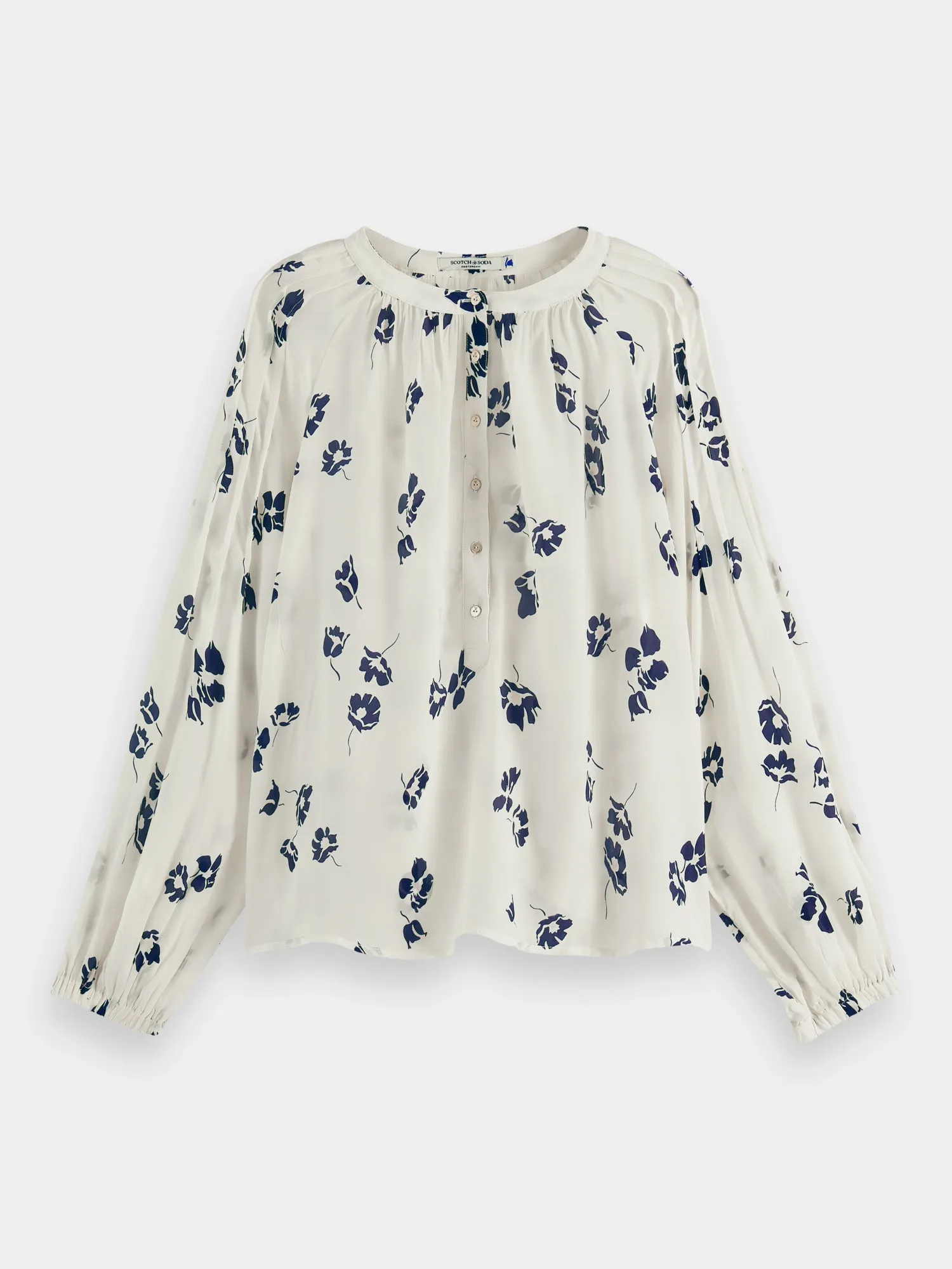 Lightweight pintuck blouse sold by Scotch and Soda product image thumbnail 2
