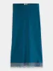 Satin midi skirt with lace sold by Scotch and Soda