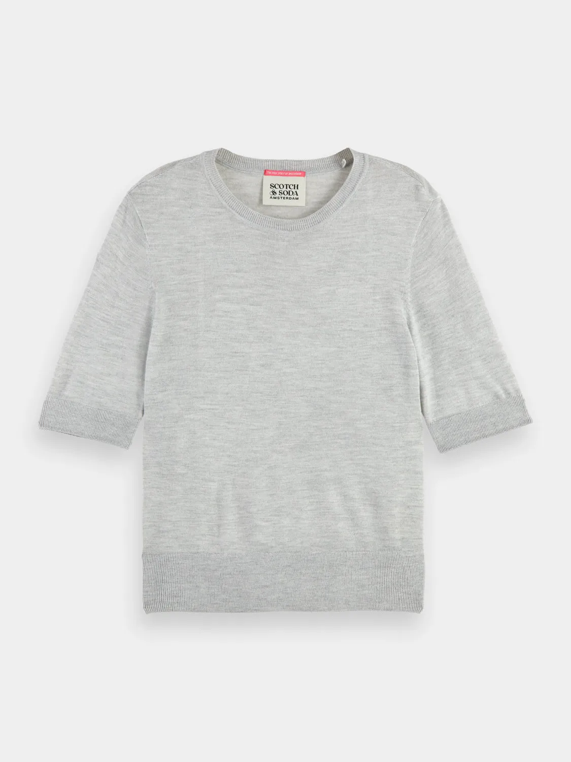 Short sleeved crewneck sweater sold by Scotch and Soda