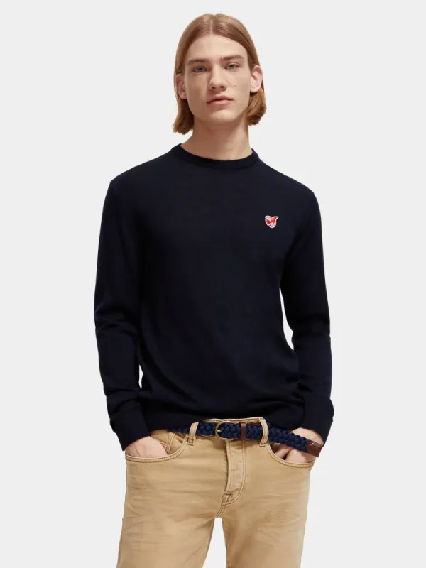 Free spirit peace bird crewneck pullover made by Scotch & Soda
