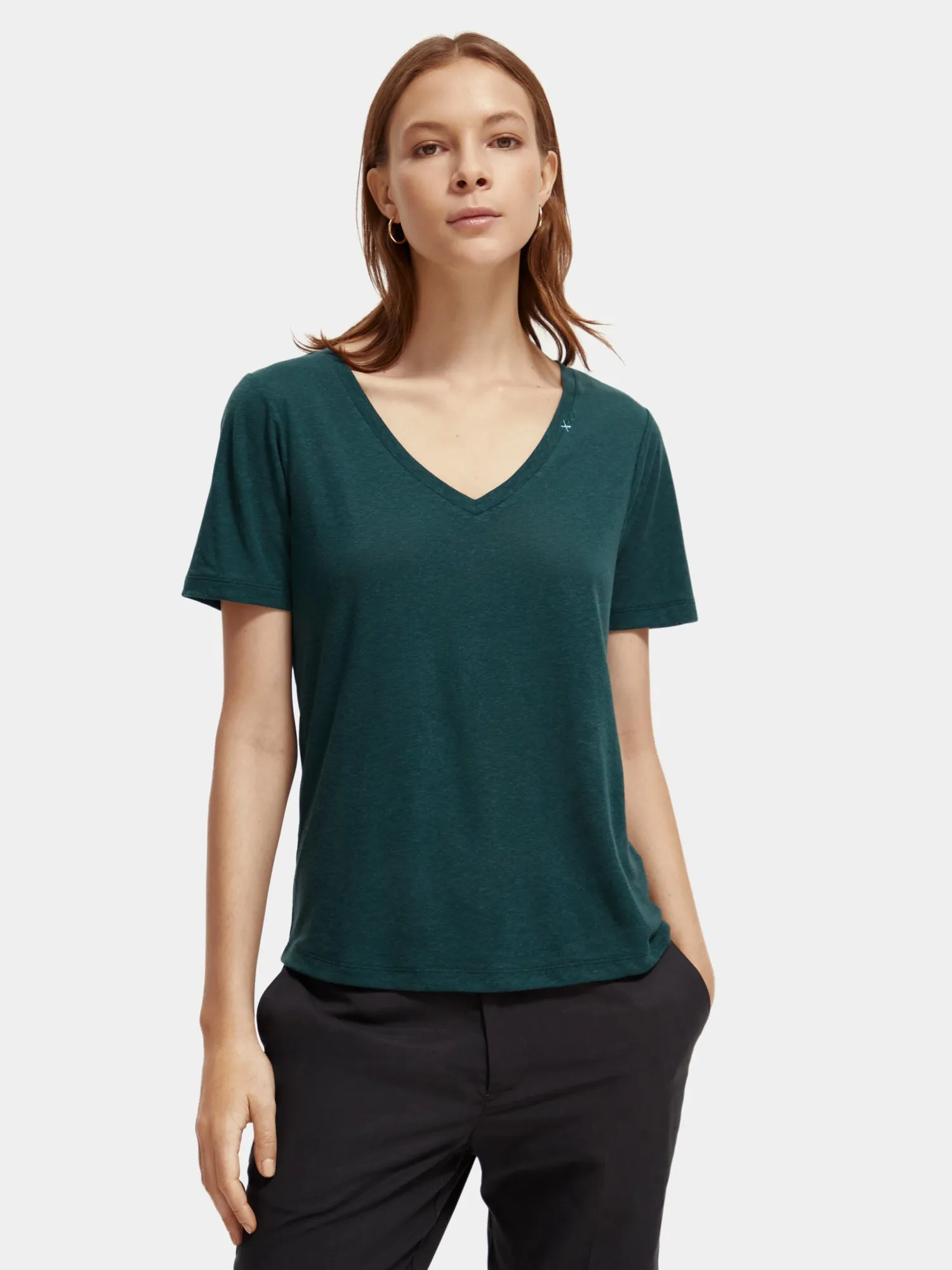 Regular-fit v-neck t-shirt sold by Scotch and Soda