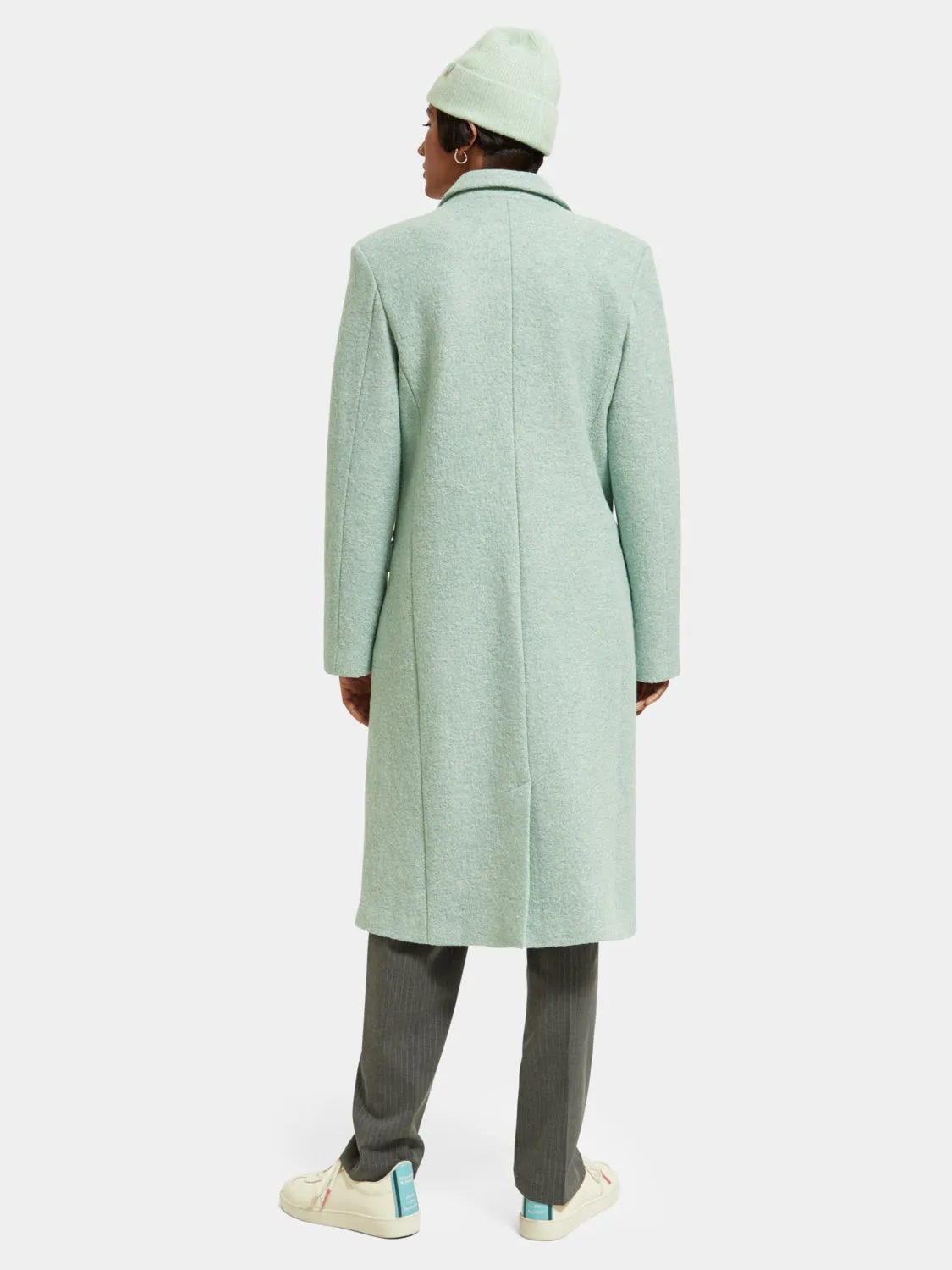 Single-breasted boucle coat sold by Scotch and Soda product image thumbnail 3