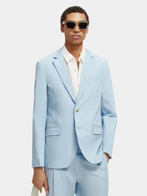 Unconstructed dressed poplin blazer sold by Scotch and Soda
