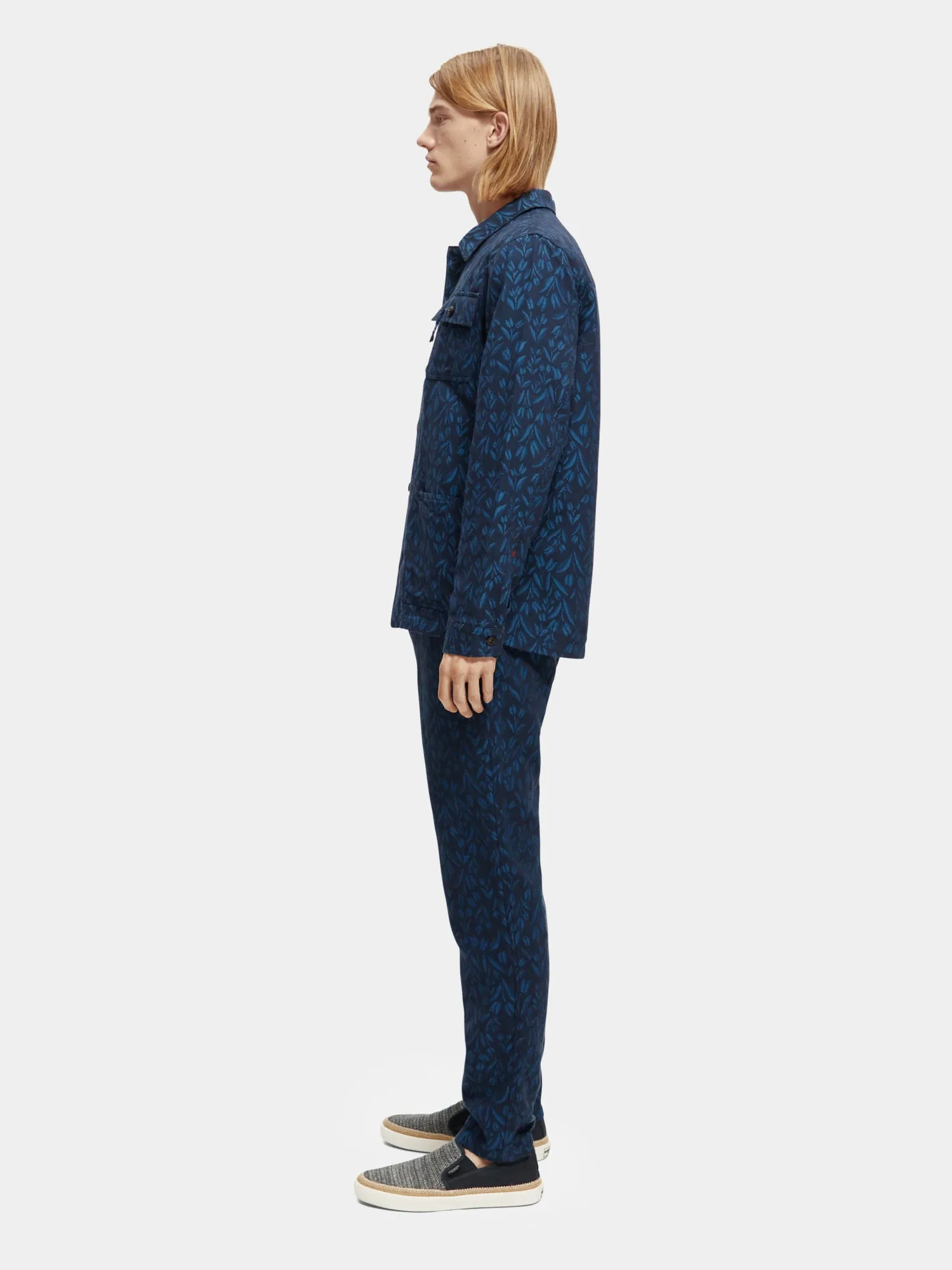 Jacquard linen blend jacket sold by Scotch and Soda product image thumbnail 4