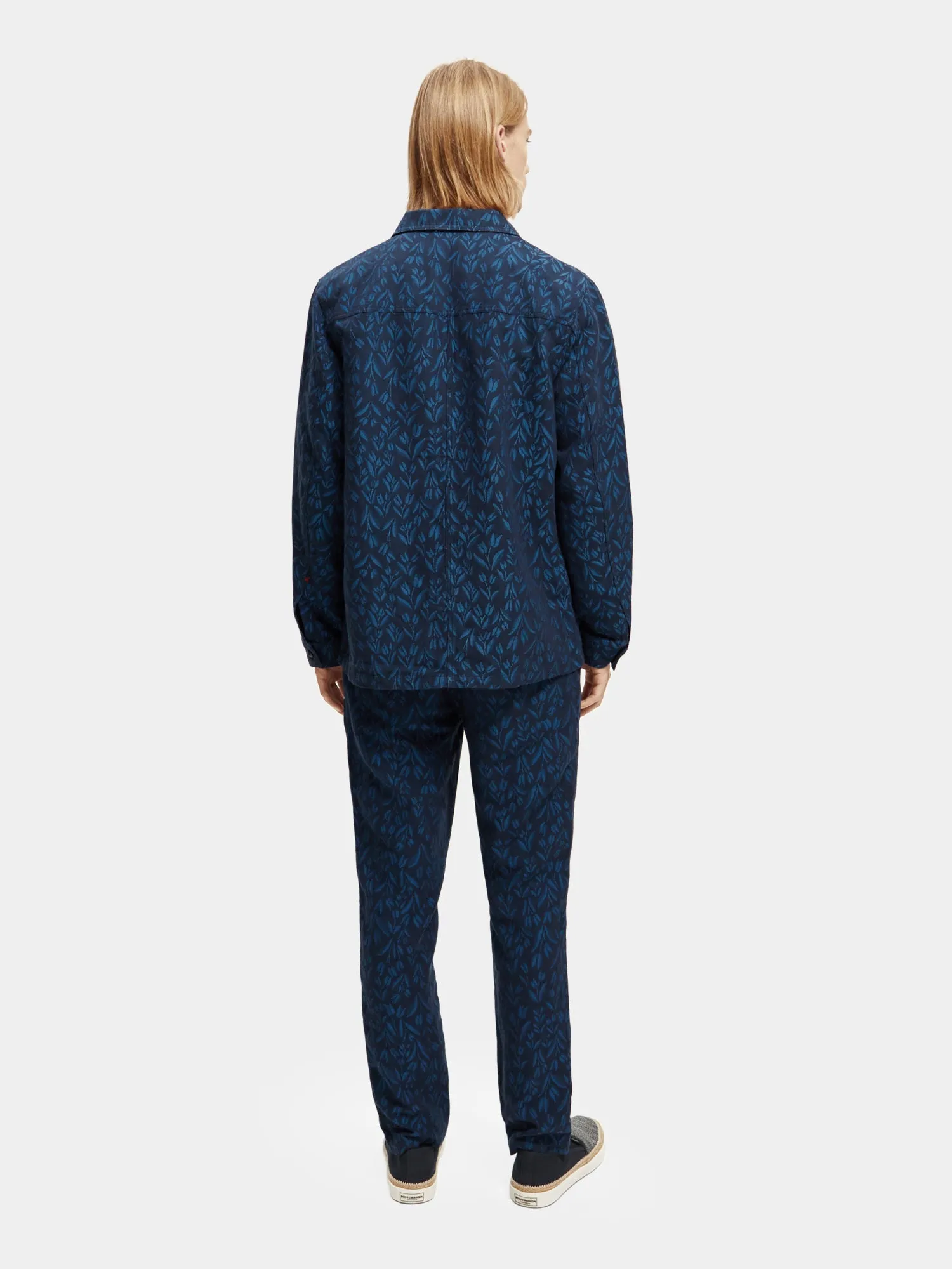 Jacquard linen blend jacket sold by Scotch and Soda product image thumbnail 3