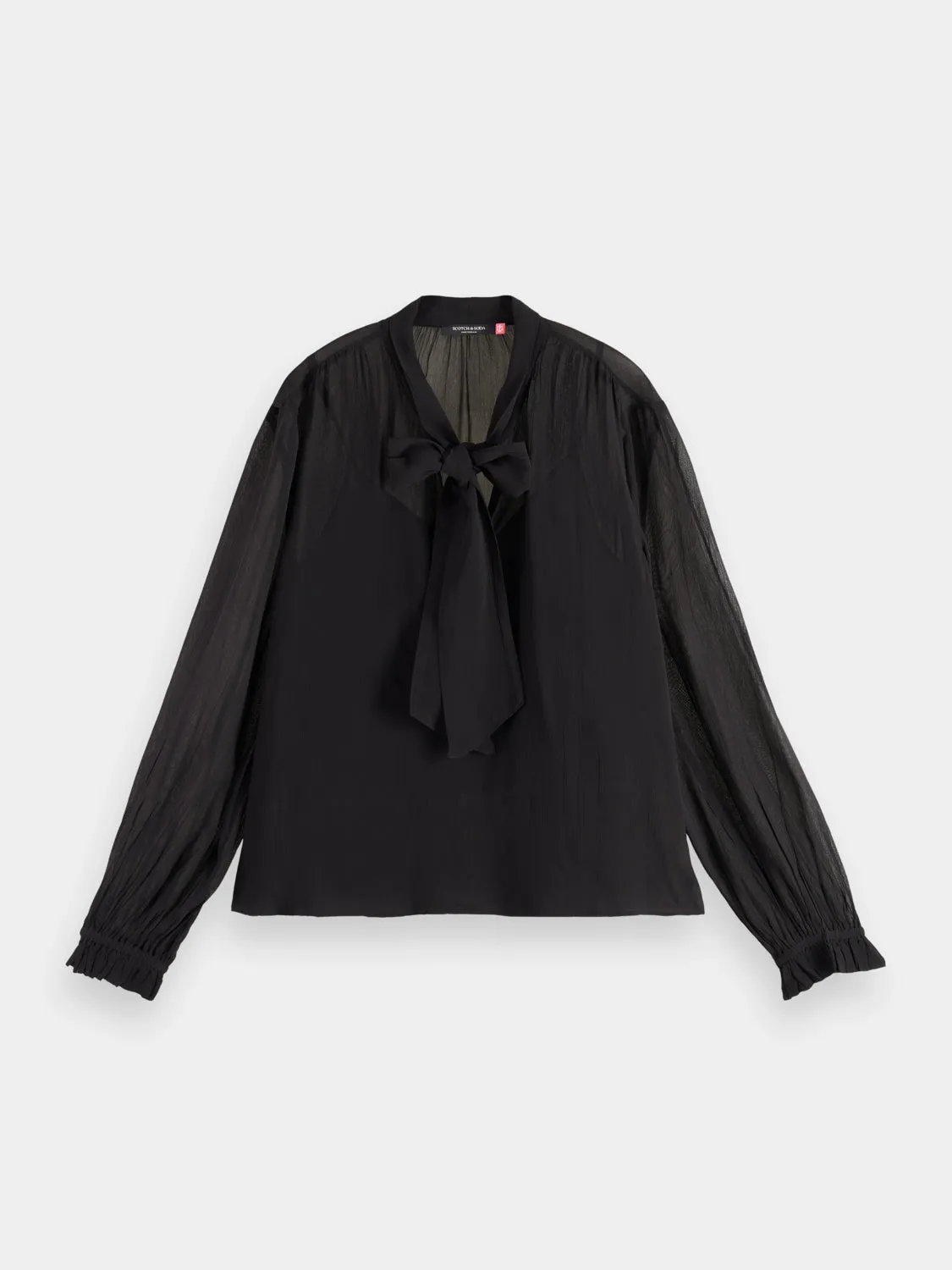 Shirt with tie neck sold by Scotch and Soda