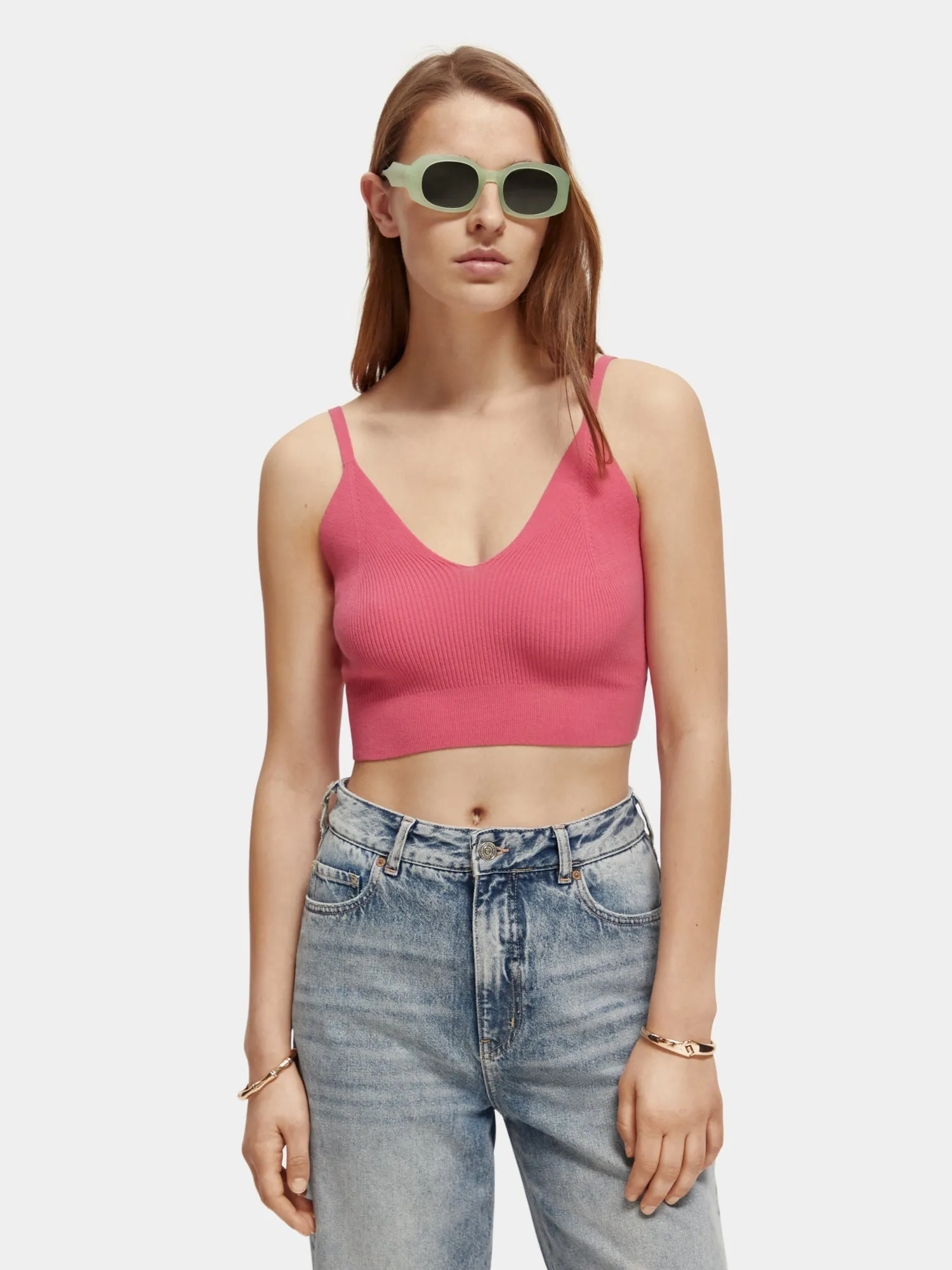 Knitted cropped top sold by Scotch and Soda