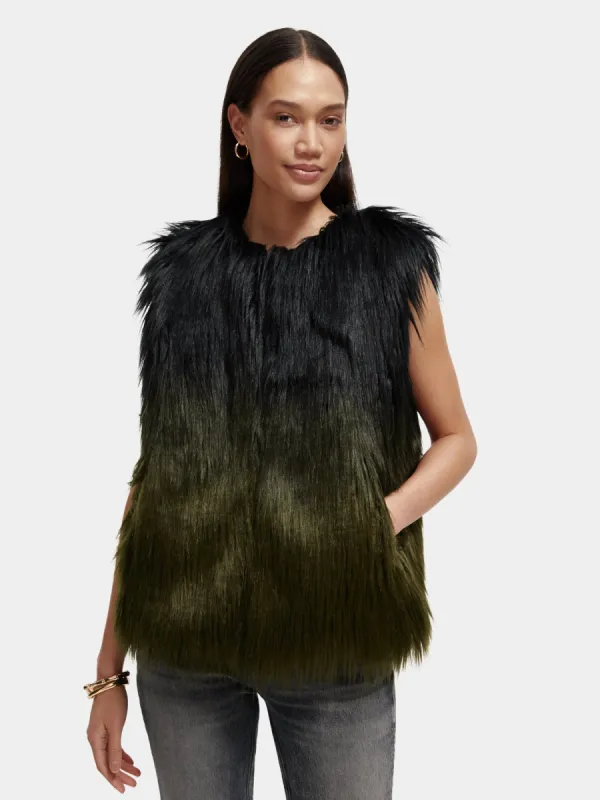 Faux fur gilet sold by Scotch and Soda