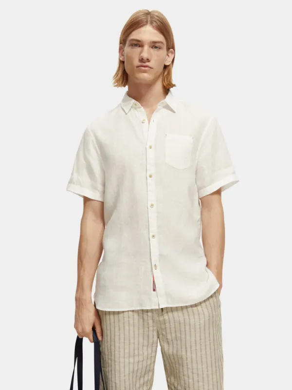 Short sleeve linen shirt sold by Scotch and Soda