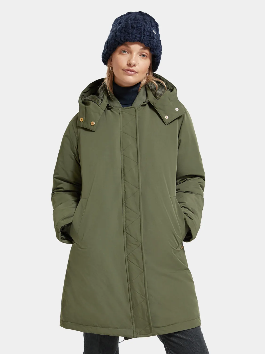 Water-repellent parka sold by Scotch and Soda