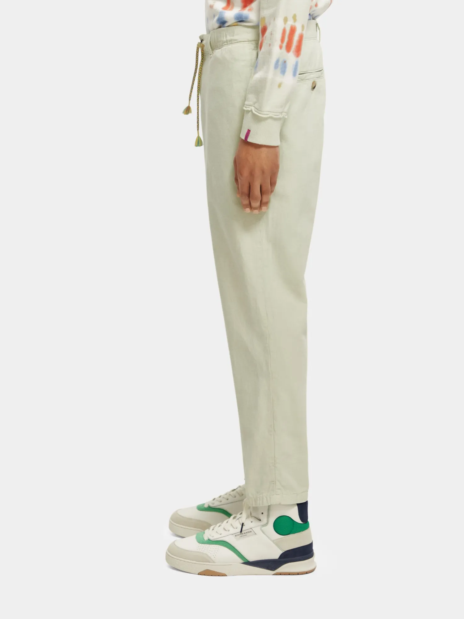 Drift garment-dyed cotton-linen jogger pants sold by Scotch and Soda product image thumbnail 4