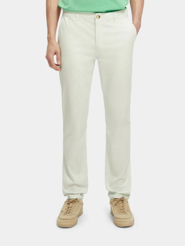 Mott garment-dyed pima cotton chino sold by Scotch and Soda