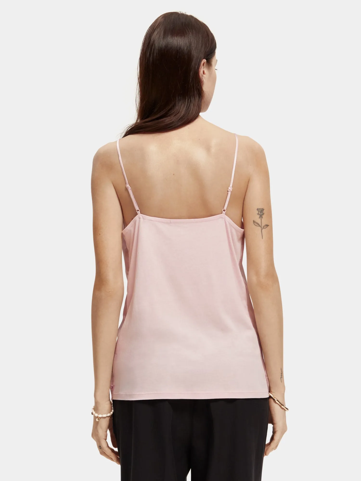 Jersey v-neck tank top sold by Scotch and Soda product image thumbnail 3