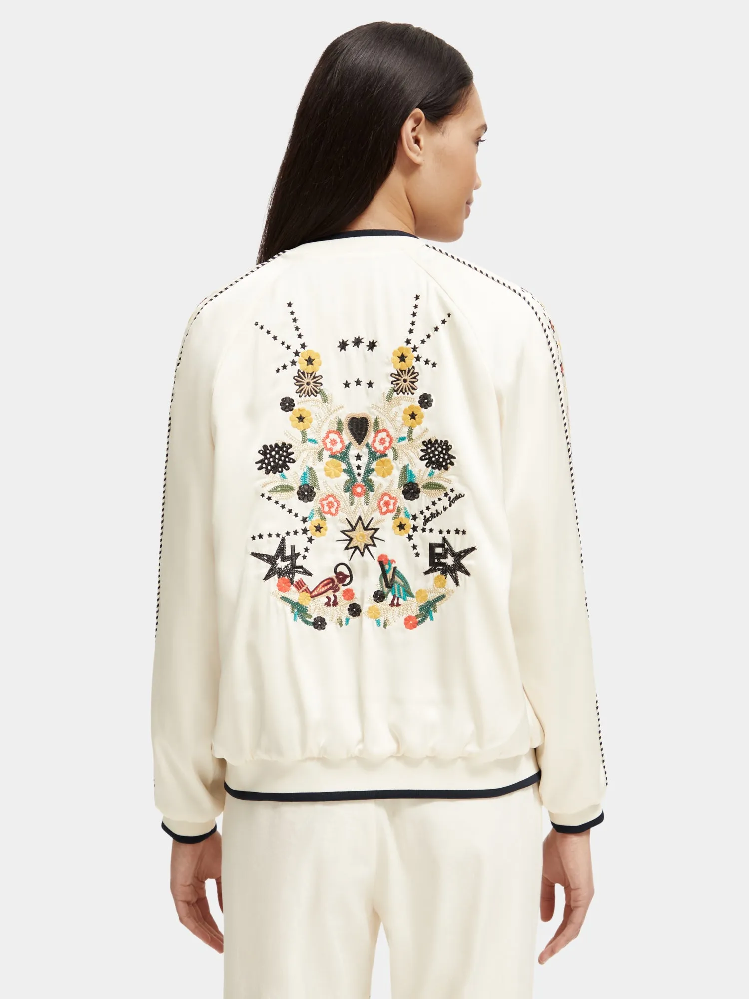 Reversible embroidered bomber jacket sold by Scotch and Soda product image thumbnail 3