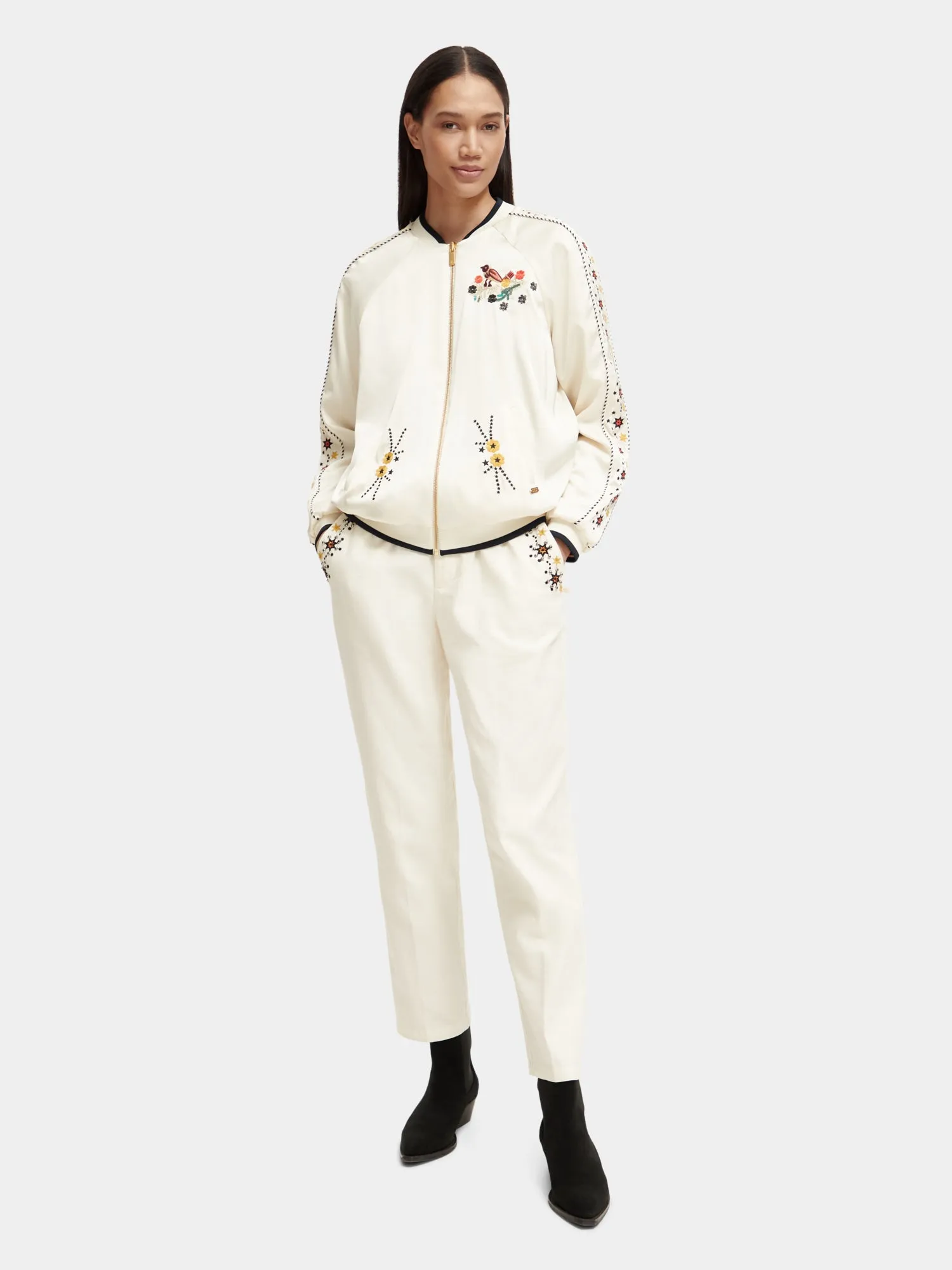 Reversible embroidered bomber jacket sold by Scotch and Soda product image thumbnail 5