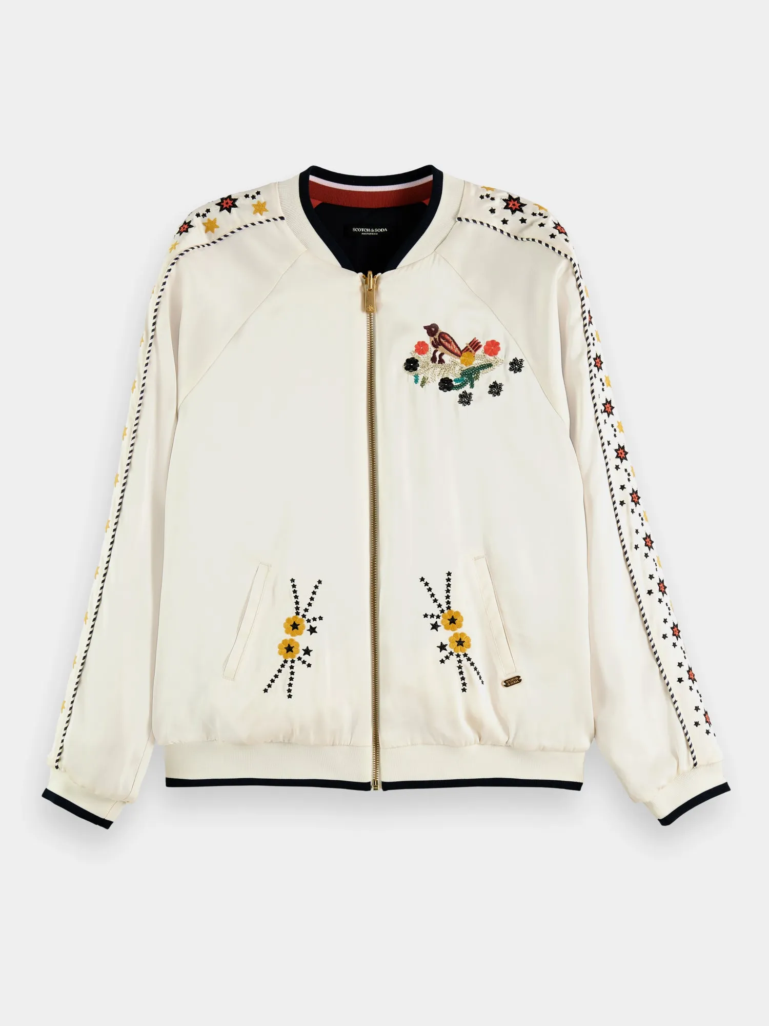 Reversible embroidered bomber jacket sold by Scotch and Soda product image thumbnail 2