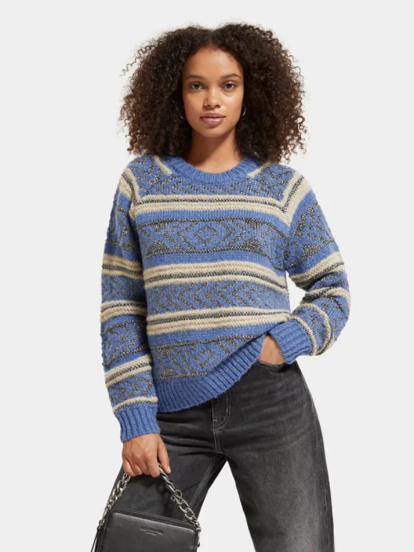 Metallic Fair Isle pullover sold by Scotch and Soda
