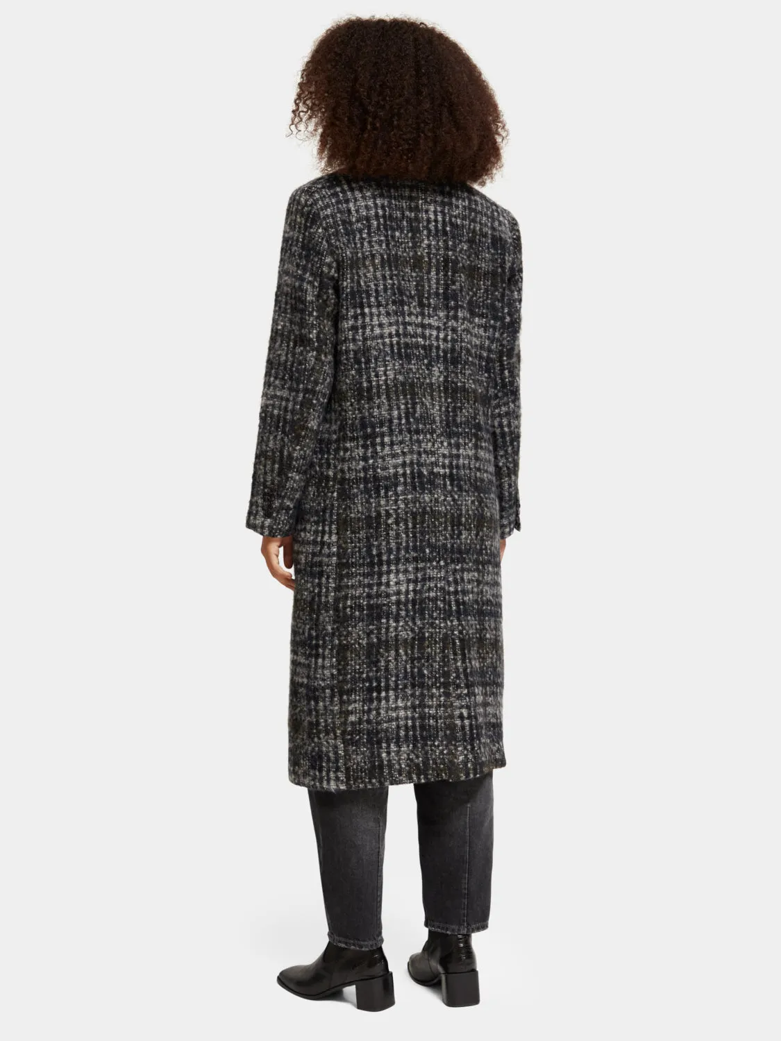 Double-breasted check coat sold by Scotch and Soda product image thumbnail 3