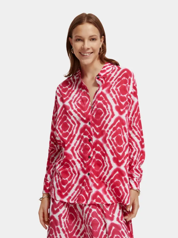 Oversized printed shirt sold by Scotch and Soda