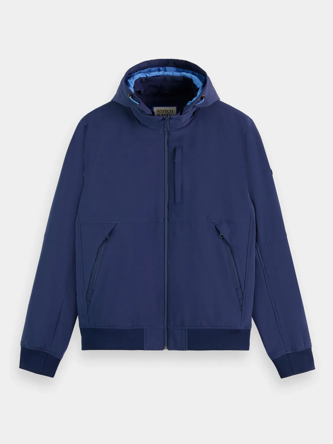 Hooded soft-shell jacket sold by Scotch and Soda product image thumbnail 2