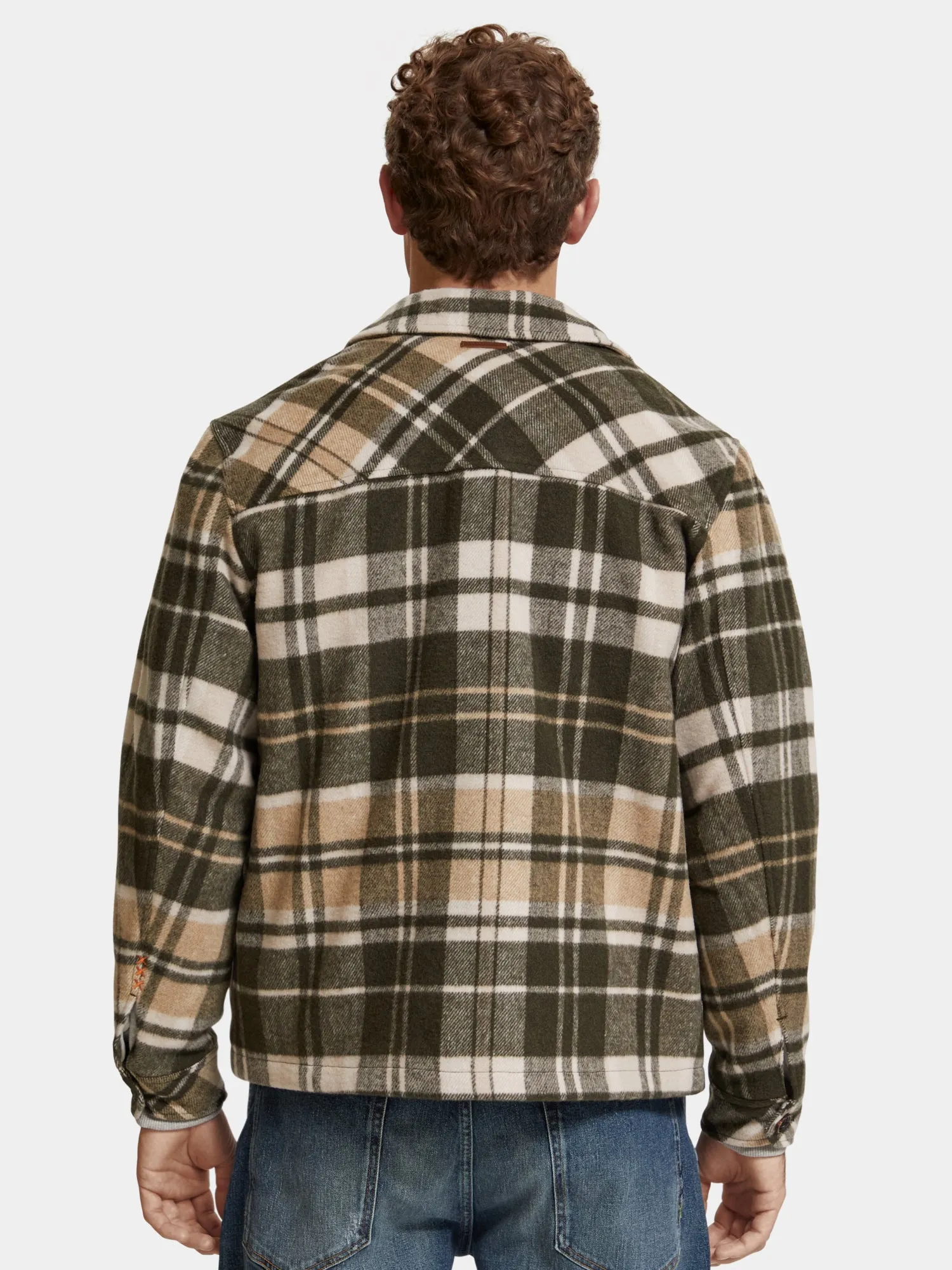 Checked wool-blend overshirt sold by Scotch and Soda product image thumbnail 3